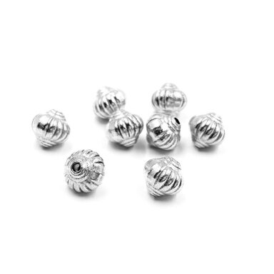 7x8mm sidabro sp. intarpai, 14vnt.