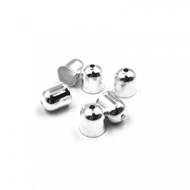 7x8mm sidabro sp. kepurėlės, 15vnt.