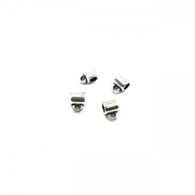 6x8mm sidabro sp. pakabukų laikikliai, 33vnt.