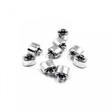 7x8x5mm sidabro sp. kepurėlės, 32vnt.