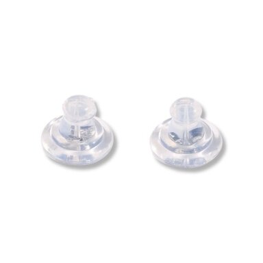 7x9mm platinos sp. nerūdijančio plieno ir silikono auskarų fiksatoriai, 4vnt. 7x9mm platinos sp. nerūdijančio plieno ir silikono auskarų fiksatoriai, 4vnt.