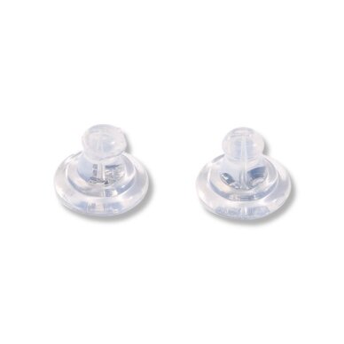 7x9mm platinos sp. nerūdijančio plieno ir silikono auskarų fiksatoriai, 4vnt. 7x9mm platinos sp. nerūdijančio plieno ir silikono auskarų fiksatoriai, 4vnt.