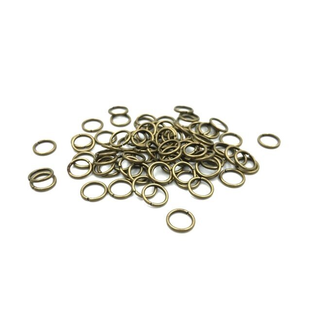 7x0,8mm žalvario sp. žiedeliai, 10g