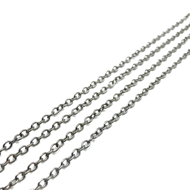 4x3mm juodintos sp. grandinėlė, 1m