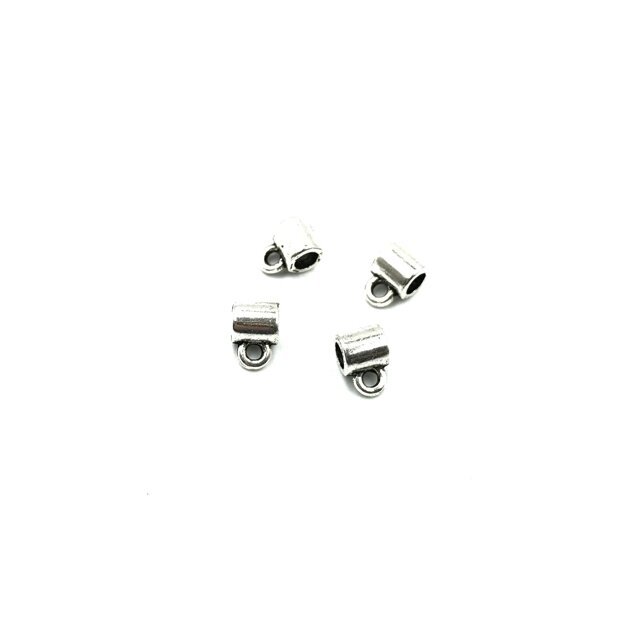 6x8mm sidabro sp. pakabukų laikikliai, 33vnt.