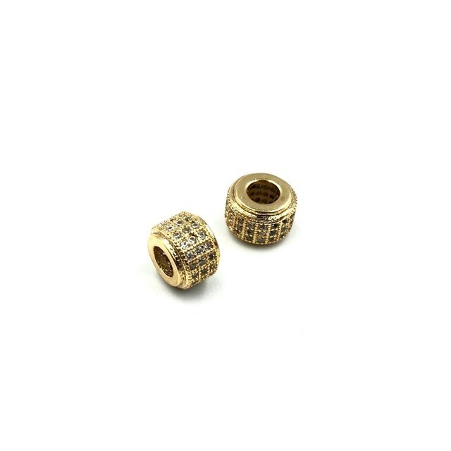 7x9mm aukso sp. nerūdijančio plieno intarpas su cirkoniais, 1vnt. 7x9mm aukso sp. nerūdijančio plieno intarpas su cirkoniais, 1vnt.