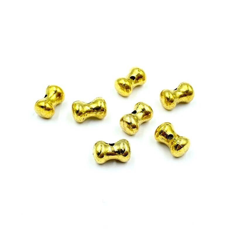 7x12mm aukso sp. intarpai, 9vnt.