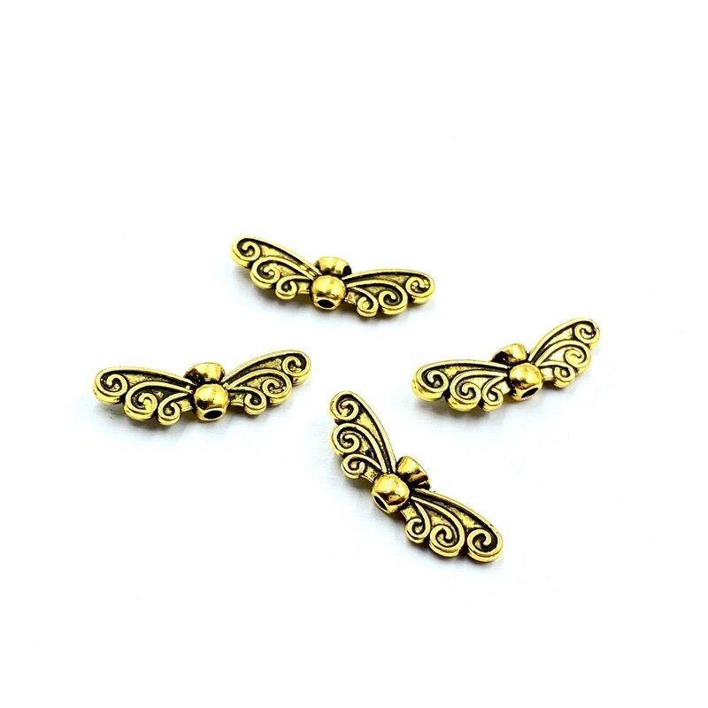 7x22mm aukso sp. intarpai, 16vnt.