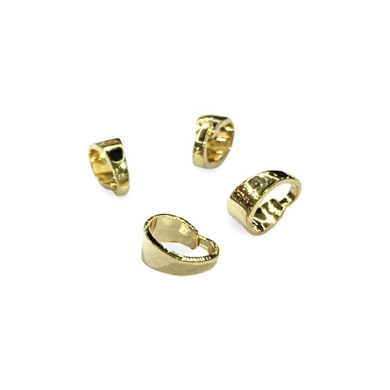 7x3mm  14k aukso sp. nerūdijančio plieno pakabuko laikiklis, 4vnt.