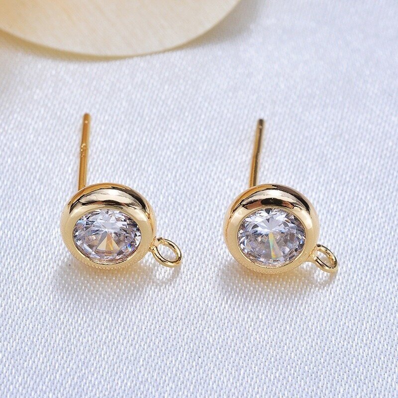 7x4mm 14k aukso sp. nerūdijančio plieno auskarų įvėrimai, 2vnt. 7x4mm 14k aukso sp. nerūdijančio plieno auskarų įvėrimai, 2vnt.