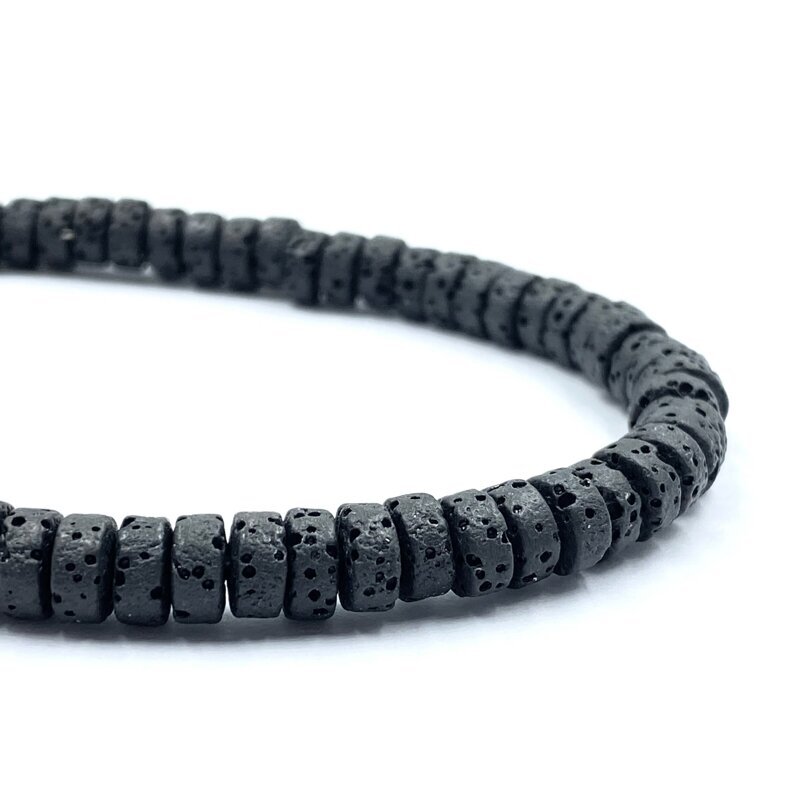 7x4mm juodos sp. lava, disko formos, 20cm juosta 7x4mm juodos sp. lava, disko formos, 20cm juosta