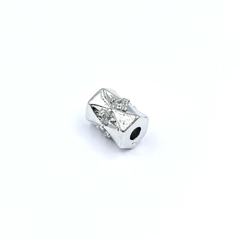 7x5mm platinos sp. nerūdijančio plieno intarpas, 1vnt.