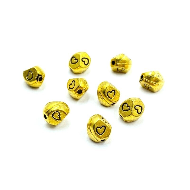 7x6mm aukso sp. intarpai, 19vnt.