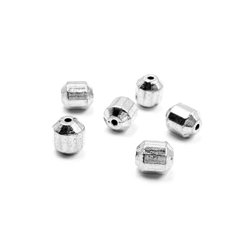 7x6mm sidabro sp. intarpai, 18vnt.