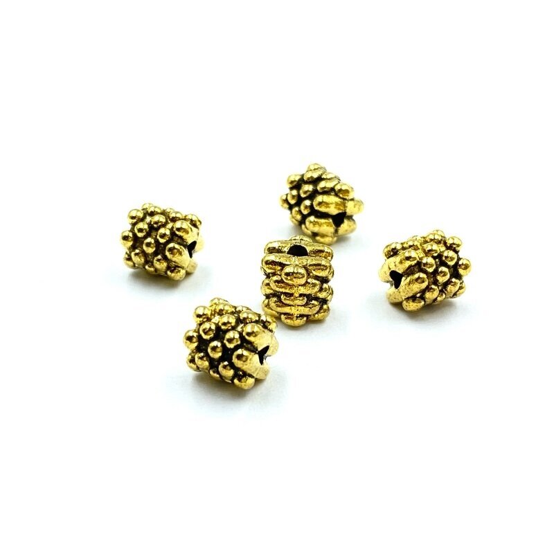 7x7mm aukso sp. intarpai, 11vnt.