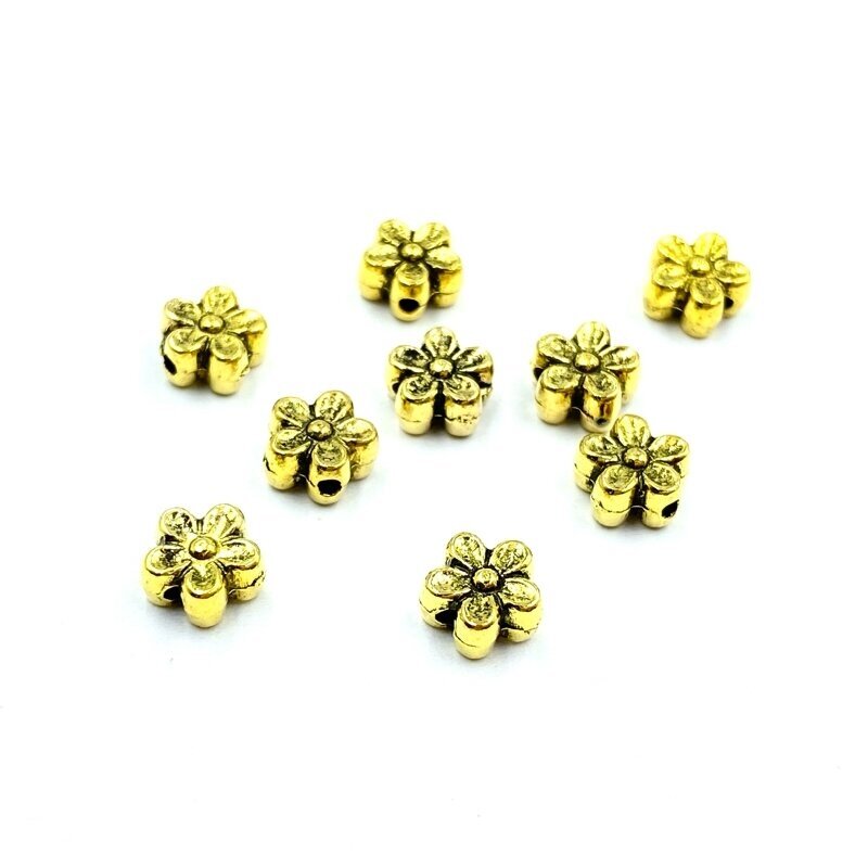 7x7mm aukso sp. intarpai, 33vnt.