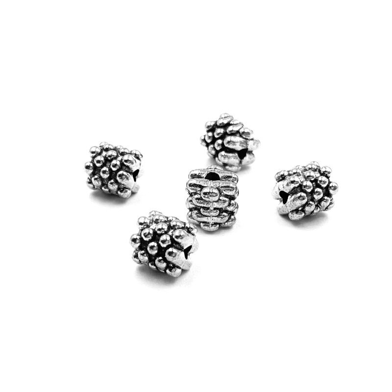 7x7mm sidabro sp. intarpai, 11vnt.