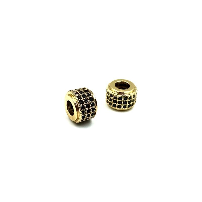 7x9mm aukso sp. nerūdijančio plieno intarpas su cirkoniais, 1vnt. 7x9mm aukso sp. nerūdijančio plieno intarpas su cirkoniais, 1vnt.