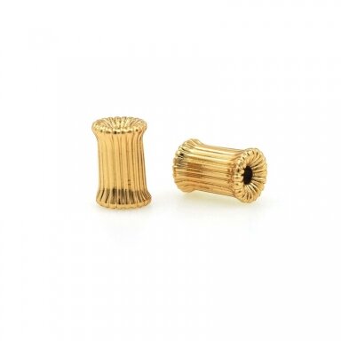 9x6mm 18k aukso sp. nerūdijančio plieno intarpai, 1vnt. 9x6mm 18k aukso sp. nerūdijančio plieno intarpai, 1vnt.
