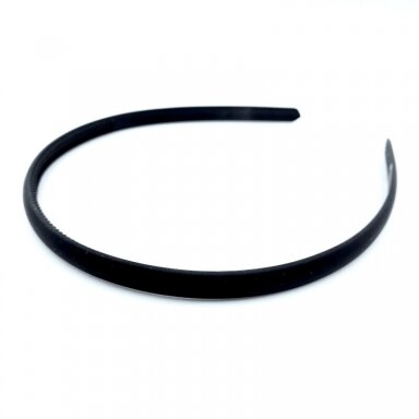 8mm pločio juodos sp. plastiko lankelis, 1vnt.