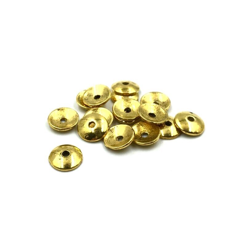 8mm aukso sp. kepurėlės, 61vnt.