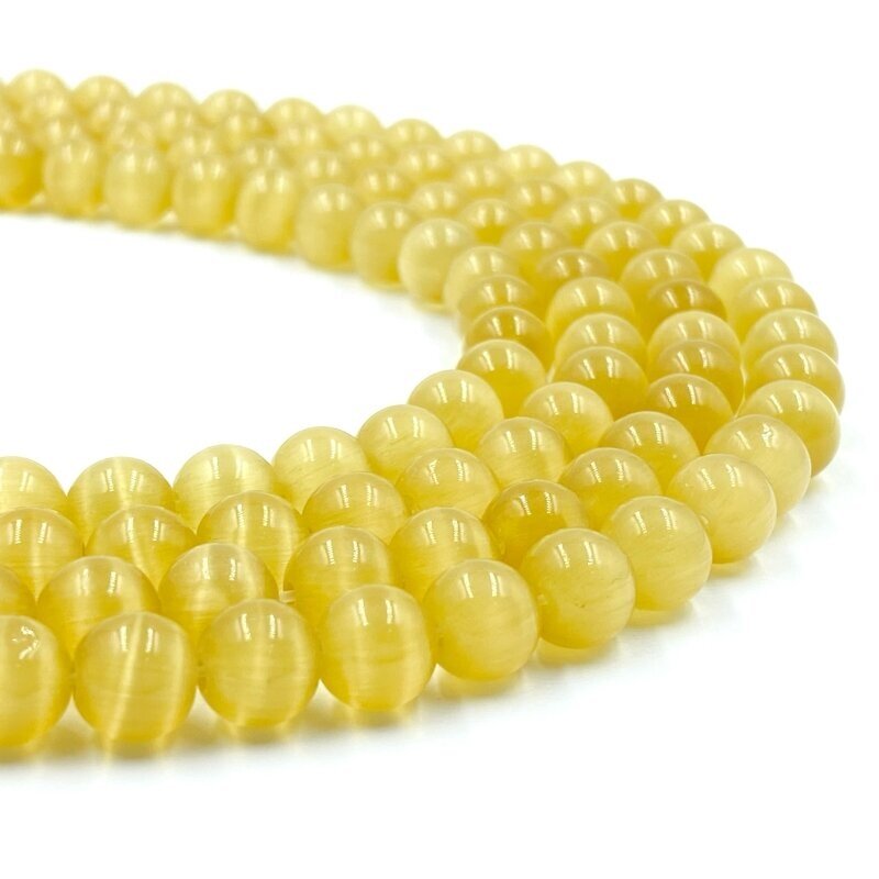 8mm gelsvos sp. katės akis, 40cm juosta