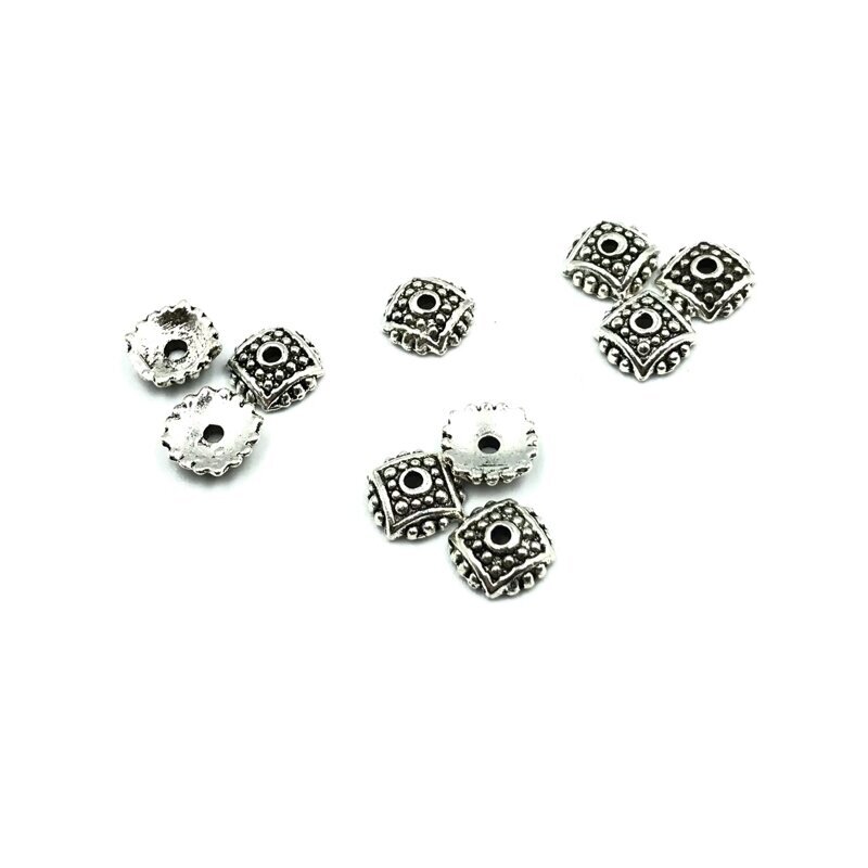 8mm sidabro sp. kepurėlės, 49vnt.