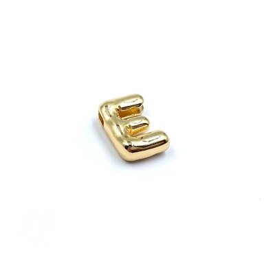 8x11mm rausvo aukso sp. nerūdijančio plieno pakabukas E raidė, 1vnt. 8x11mm rausvo aukso sp. nerūdijančio plieno pakabukas E raidė, 1vnt.