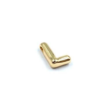 8x11mm rausvo aukso sp. nerūdijančio plieno pakabukas L raidė, 1vnt. 8x11mm rausvo aukso sp. nerūdijančio plieno pakabukas L raidė, 1vnt.