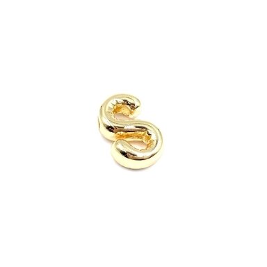 8x11mm rausvo aukso sp. nerūdijančio plieno pakabukas S raidė, 1vnt. 8x11mm rausvo aukso sp. nerūdijančio plieno pakabukas S raidė, 1vnt.