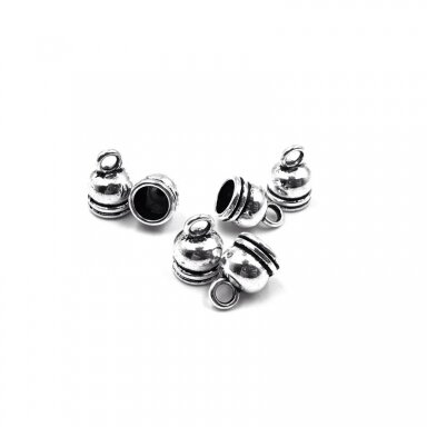 8x11mm sidabro sp. kepurėlės, 16vnt.