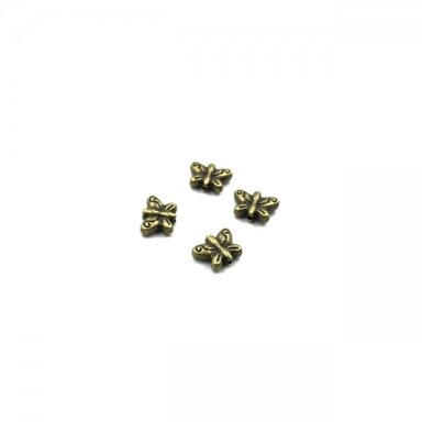 8x11mm žalvario sp. intarpai, 18vnt.