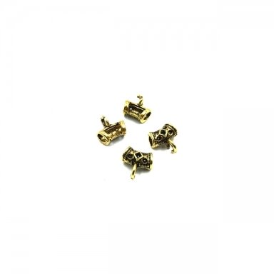12x11mm aukso sp. pakabukų laikikliai, 24vnt.