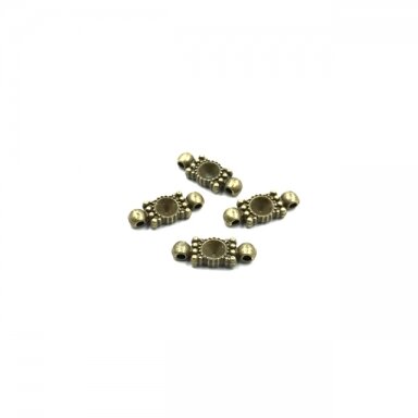 8x20mm žalvario sp. intarpai, 11vnt.