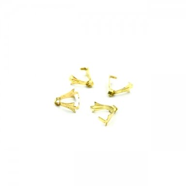 8x3mm aukso sp. pakabukų laikiklis, 10vnt.