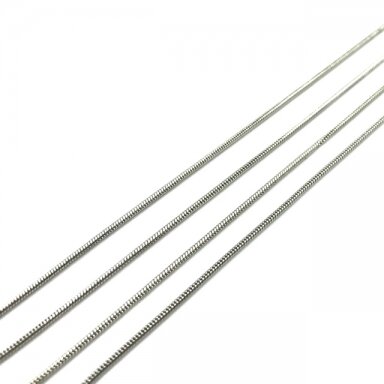 1,2x1,2mm sidabro sp. grandinėlė, 1m