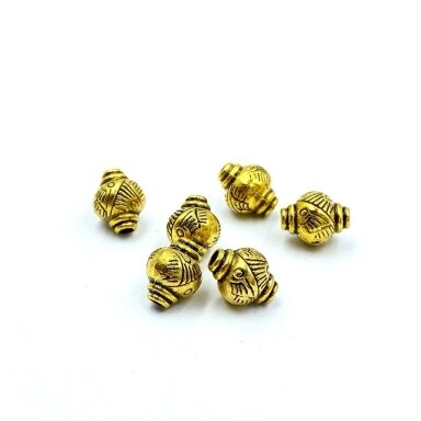 8x6mm aukso sp. intarpai, 22vnt.