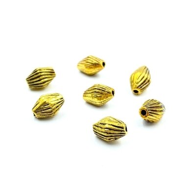 8x6mm aukso sp. intarpai, 23vnt.