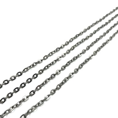 4x3mm juodintos sp. grandinėlė, 1m