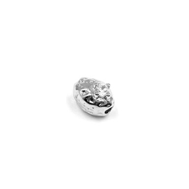8x6mm platinos sp. nerūdijančio plieno intarpas, 1vnt.