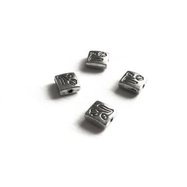 8x7mm sidabro sp. intarpai, 18vnt.