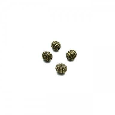 8x7mm žalvario sp. intarpai, 19vnt.