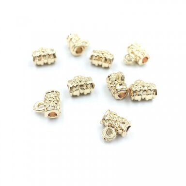 8x8mm 14k aukso sp. nerūdijančio plieno pakabuko laikiklis, 2vnt. 8x8mm 14k aukso sp. nerūdijančio plieno pakabuko laikiklis, 2vnt.