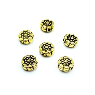8x8mm aukso sp. intarpai, 17vnt.