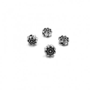 8x8mm sidabro sp. intarpai, 25vnt.