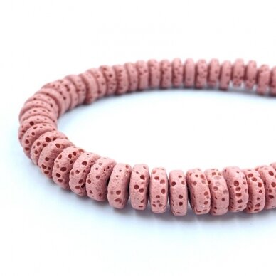 8x3mm rausvos sp. disko formos lava, 20cm juosta 8x3mm rausvos sp. disko formos lava, 20cm juosta