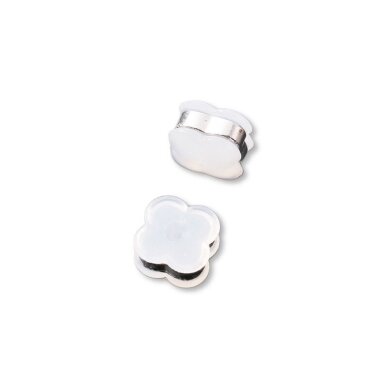 8x4mm platinos sp. nerūdijančio plieno ir silikono auskarų fiksatoriai, 4vnt. 8x4mm platinos sp. nerūdijančio plieno ir silikono auskarų fiksatoriai, 4vnt.