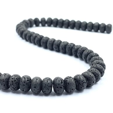 8x5mm juodos sp. lava, disko formos, 40cm juosta 8x5mm juodos sp. lava, disko formos, 40cm juosta