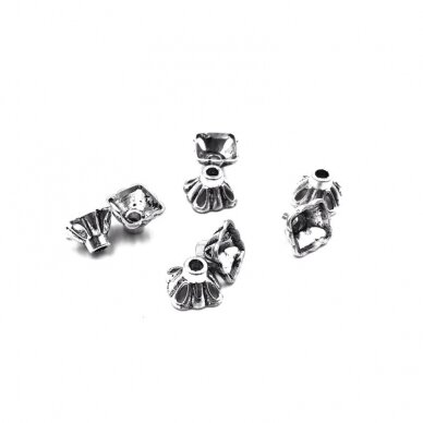 8x5mm sidabro sp. kepurėlės, 46vnt. 8x5mm sidabro sp. kepurėlės, 46vnt.