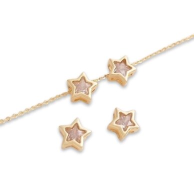8x8mm 14k aukso sp. nerūdijančio plieno pakabukas žvaigždė, 1vnt. 8x8mm 14k aukso sp. nerūdijančio plieno pakabukas žvaigždė, 1vnt.